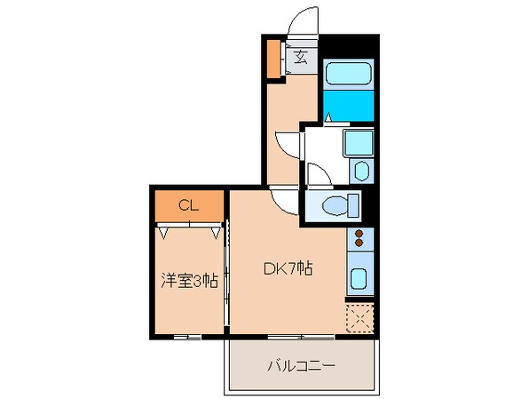 ラ・ポルテ今宿の物件間取画像